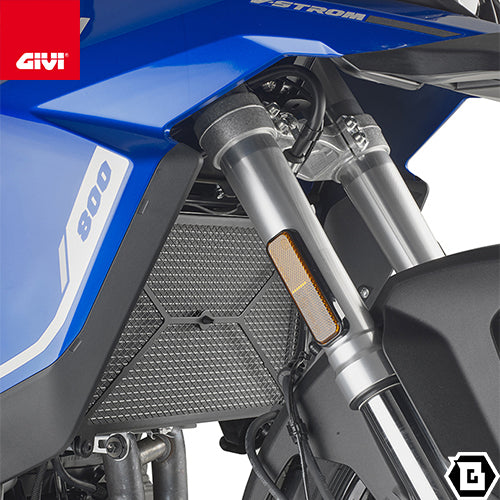 GIVI PR3127 ラジエーターガード コアガード ステンレス製 ブラック/SUZUKI V-STROM 800SE専用