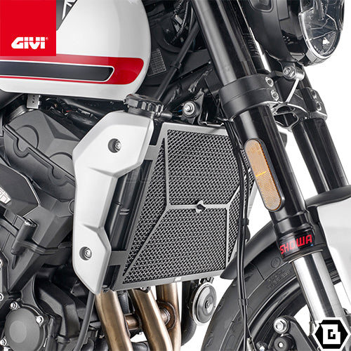 GIVI PR6419 ラジエーターガード コアガード ステンレス製 ブラック/TRIUMPH トライデント 660専用