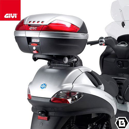 GIVI SR134 キャリア スペシャルリアラック トップケース用/PIAGGIO MP3 500 ビジネス / PIAGGIO MP3 400 ツーリング他専用