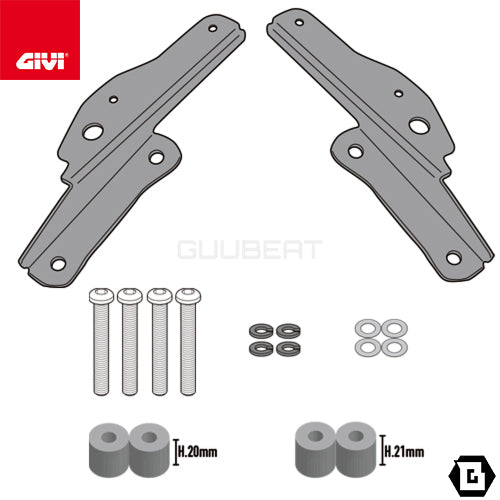 GIVI SR6415 GIVI キャリア スペシャルリアラック トップケース用(MONOKEY / MONOLOCKベース別売)|TRIUMPH タイガー 900 対応
