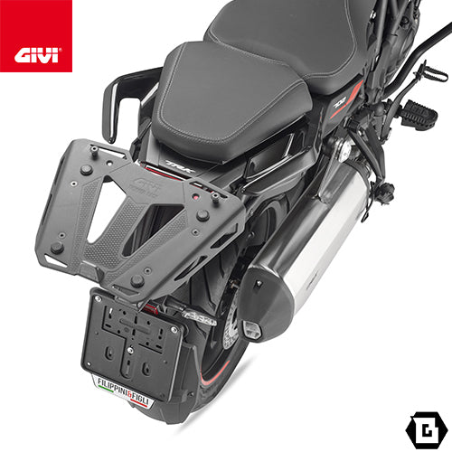 GIVI SR8719 キャリア スペシャルリアラック トップケース用/BENELLI TRK 702 / BENELLI TRK 702 X専用