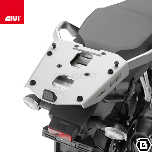 GIVI SRA3112 アルミニウム製 リアキャリア モノキー(MONOKEY)トップケース用 アルミニウム/SUZUKI Vストローム 1000他専用
