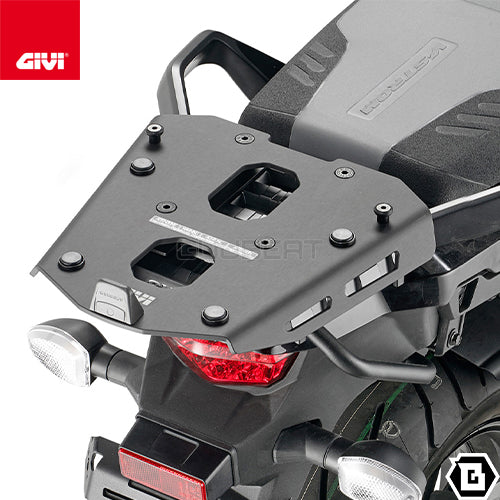 GIVI SRA3117 アルミニウム製 リアキャリア モノキー(MONOKEY)トップケース用 ブラック/SUZUKI Vストローム 1050他専用