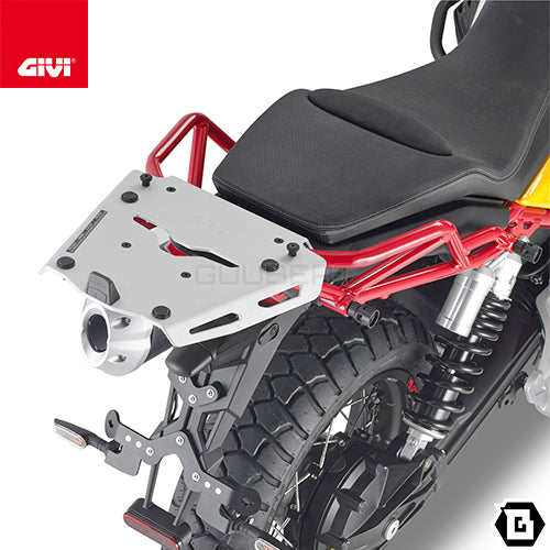 GIVI SRA8203 アルミニウム製 リアキャリア モノキー(MONOKEY)トップケース用 アルミニウム/MOTO GUZZI V85 TT専用