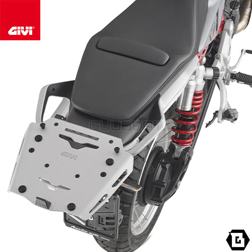 GIVI SRA8209 アルミニウム製 リアキャリア モノキー(MONOKEY)トップケース用 アルミニウム/MOTO GUZZI V85 TT専用