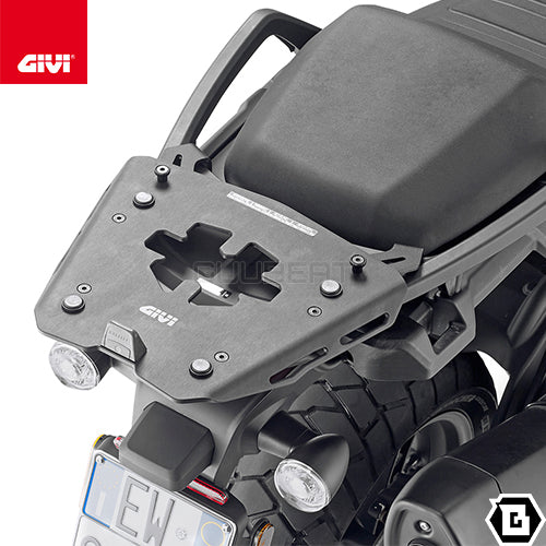 GIVI SRA8400 ブラック アルミベース一体型キャリア モノキー(MONOKEY)トップケース用|HARLEY DAVIDSON パンアメリカン 1250 対応