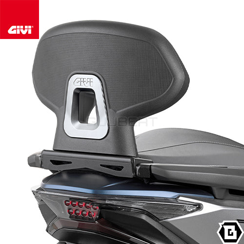GIVI TB1166A バックレスト ブラック/HONDA フォルツァ250 / HONDA ADV350 / HONDA フォルツァ350他専用