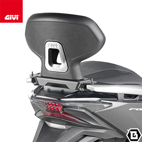 GIVI TB1187A バックレスト ブラック/HONDA フォルツァ350 / HONDA フォルツァ250 / HONDA フォルツァ125専用