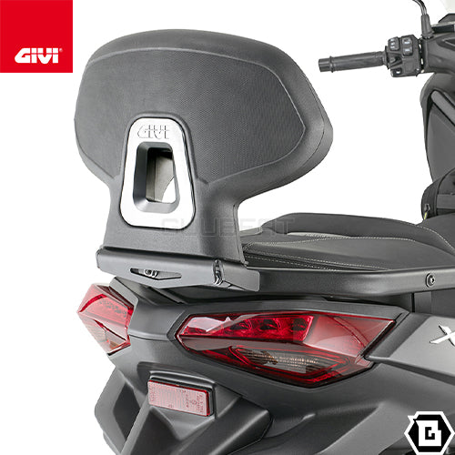 GIVI TB2167A バックレスト ブラック/YAMAHA XMAX 300 / YAMAHA XMAX 250 / YAMAHA XMAX 125専用
