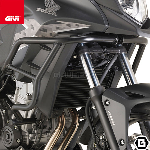 GIVI TN1121 エンジンガード クラッシュバー ブラック/HONDA CB500X / HONDA 400X専用