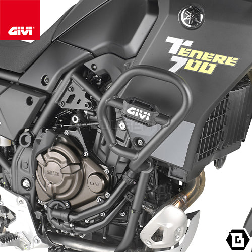 GIVI TN2158 エンジンガード クラッシュバー ブラック/YAMAHA テネレ 700専用