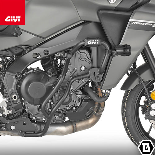 GIVI TN2159B エンジンガード クラッシュバー ブラック/YAMAHA トレーサー 9 / YAMAHA トレーサー 9 GT他専用