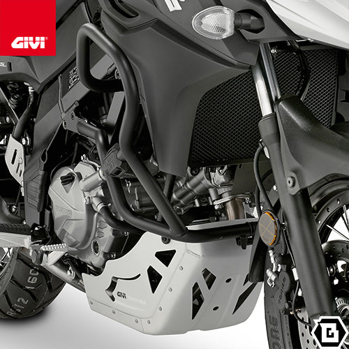 GIVI TN3101 エンジンガード クラッシュバー ブラック/SUZUKI Vストローム 650 / SUZUKI Vストローム 650 L2-L3-L4-L5-L6専用