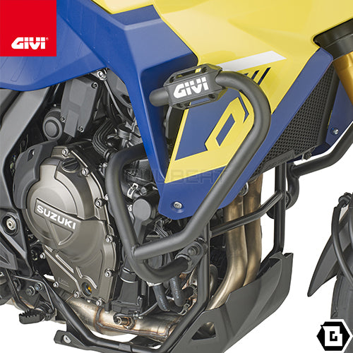 GIVI TN3125 エンジンガード クラッシュバー ブラック/SUZUKI V-STROM 800DE専用