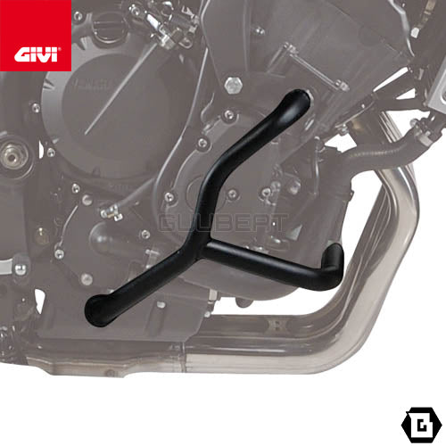 GIVI TN358 エンジンガード クラッシュバー ブラック/YAMAHA FZ6 / YAMAHA FZ6 フェザー / YAMAHA FZ6 フェザー S2他専用