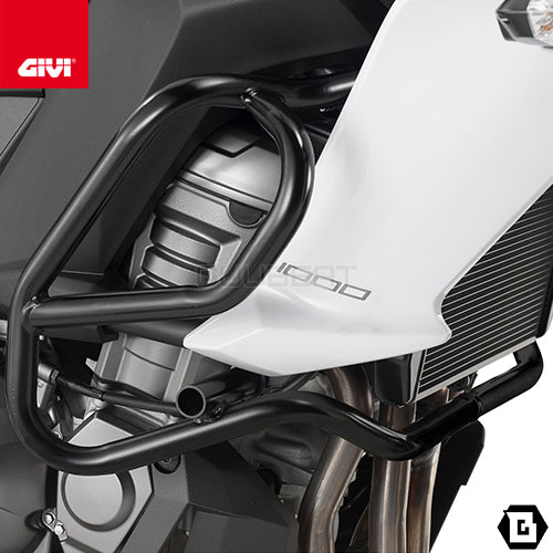 GIVI TN4113 エンジンガード クラッシュバー ブラック/KAWASAKI ヴェルシス 1000専用