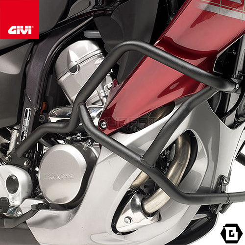 GIVI TN455 エンジンガード クラッシュバー ブラック/HONDA XL700V トランザルプ専用