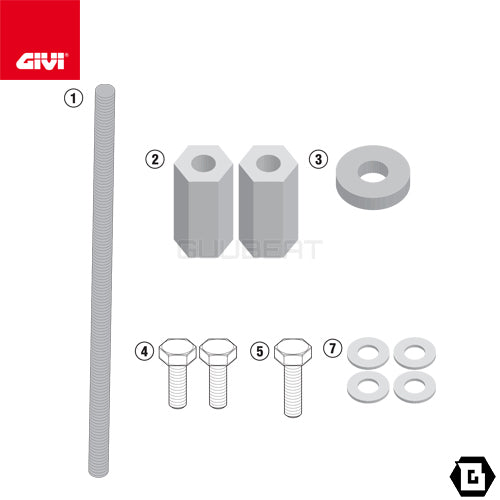 GIVI TN5108KIT 取付ステー エンジンガード クラッシュバー用/BMW R 1200 GS / BMW R 1200 R / BMW R 1200 RS専用