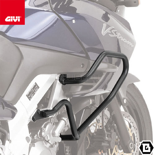 GIVI TN528 エンジンガード クラッシュバー ブラック/KAWASAKI KLV 1000 / SUZUKI Vストローム 1000専用