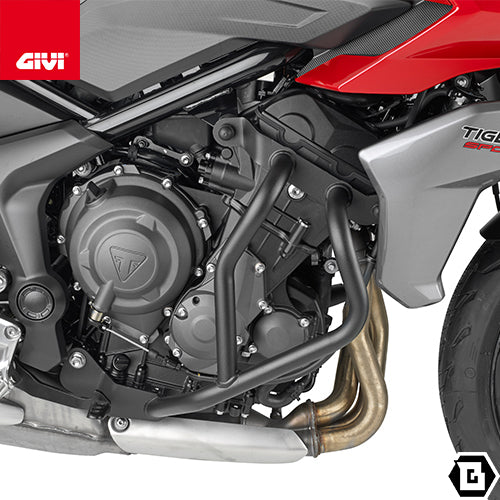 GIVI TN6421 エンジンガード クラッシュバー ブラック/TRIUMPH タイガースポーツ 660専用