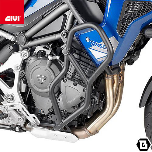 GIVI TN6422 エンジンガード クラッシュバー ブラック/TRIUMPH タイガー 1200 GT / TRIUMPH タイガー 1200 GT PRO専用