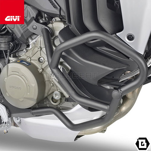 GIVI TN7413 エンジンガード クラッシュバー ブラック/DUCATI ムルティストラーダ V4 / DUCATI ムルティストラーダ V4S専用
