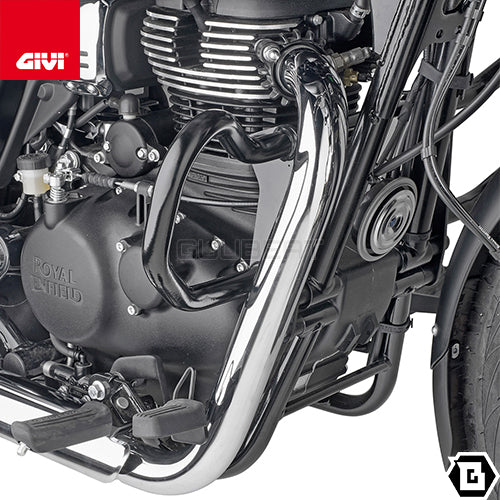 GIVI TN9053 エンジンガード クラッシュバー ブラック/ROYAL ENFIELD メテオ 350専用