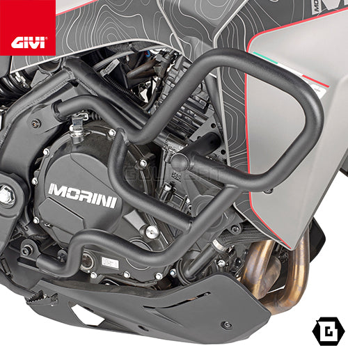 GIVI TN9350 エンジンガード クラッシュバー ブラック/MOTO MORINI X-CAPE 649専用