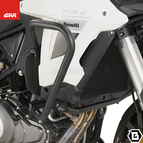 GIVI TNH8703 エンジンガード クラッシュバー ブラック/BENELLI TRK 502 / BENELLI TRK 502 X専用