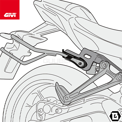 GIVI TR2157 サイドバッグサポート クイックリリース機能付き REMOVE-X (リムーブエックス)/YAMAHA MT-07専用