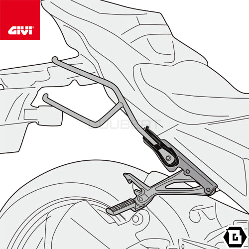 GIVI TR4118 サイドバッグサポート クイックリリース機能付き REMOVE-X (リムーブエックス)/KAWASAKI Z 900専用