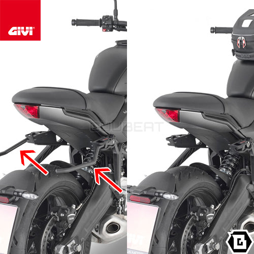 GIVI TR6419 サイドバッグサポート クイックリリース機能付き REMOVE-X (リムーブエックス)/TRIUMPH トライデント 660専用