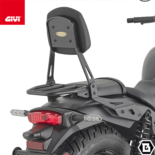 GIVI TS4134C バックレスト キャリア付き ブラック/KAWASAKI エリミネーター 500 / KAWASAKI エリミネーター 400専用