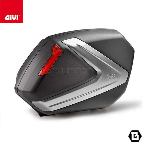 GIVI V37N MONOKEY SIDE サイドケース レッドレンズ 左右セット 片側37L容量 ブラック / シルバー