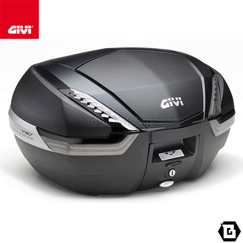 GIVI V47NNT トップケース MONOKEYタイプ 47L容量 シルバーサイドパネル / クリアレンズ ブラック / シルバー
