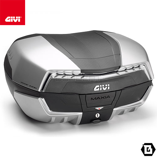 GIVI V58NT MAXIA 5 トップケース MONOKEYタイプ 58L容量 シルバーパネル / クリアレンズ ブラック / シルバー