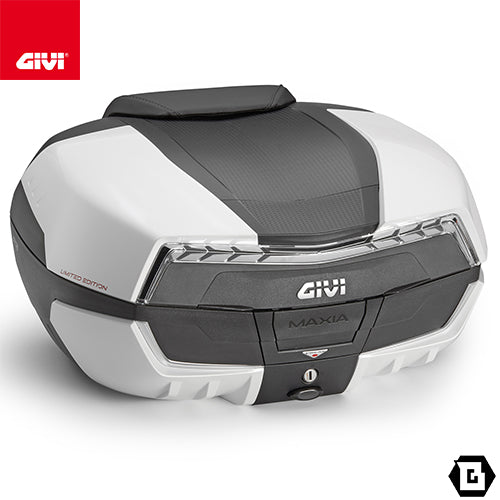 GIVI V58WLTD MAXIA 5 トップケース MONOKEYタイプ 58L容量 ホワイトパネル / クリアレンズ ホワイト / ブラック