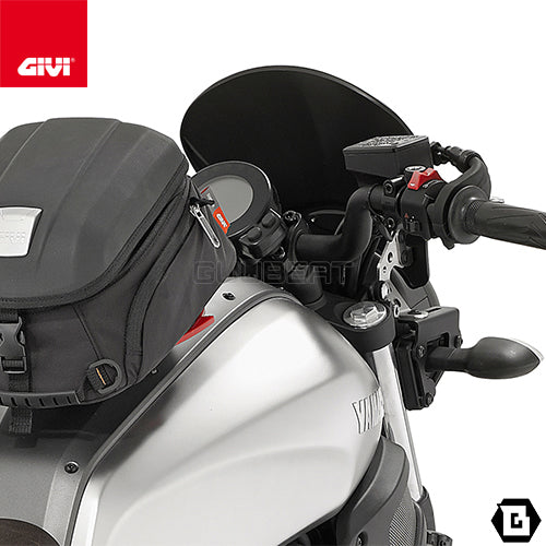 GIVI 100ALB スクリーン バイザー 汎用 ブラック／HONDA レブル500 / YAMAHA XSR 900 / YAMAHA XSR 700専用