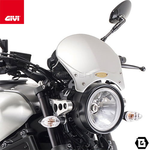 GIVI 100AL スクリーン バイザー 汎用 アルミニウム／TRIUMPH トライデント 660 / ROYAL ENFIELD インターセプター 650 / TRIUMPH ボンネビル T120 / TRIUMPH ストリートツイン 900他専用