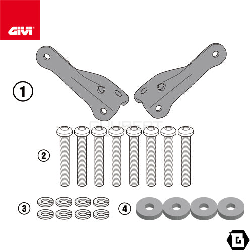 GIVI 1173KIT 取付キット イージーロック ( EASYLOCK )  ST609 専用 ／ HONDA CB 650 R専用