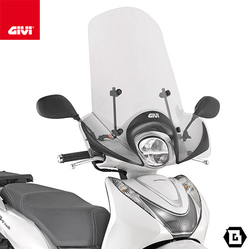 GIVI 1193A クリアスクリーン 透明ウインドシールド（A1193A取付キット別売）｜HONDA SHモード 対応