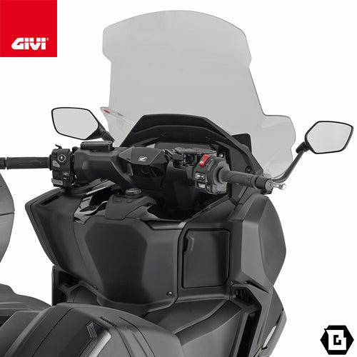 GIVI 1211DT スクリーン クリア 大型ウインドシールド（別売取付キット必要）｜HONDA フォルツァ750 対応