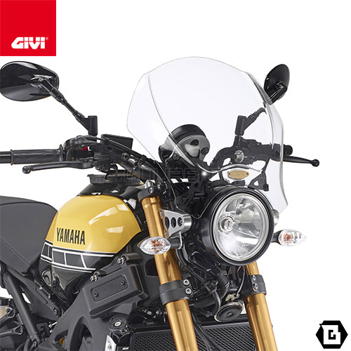 GIVI 140A スクリーン 汎用 クリア／HONDA レブル500 / YAMAHA XSR 900 / YAMAHA XSR 700 / BENELLI レオンチーノ 800専用