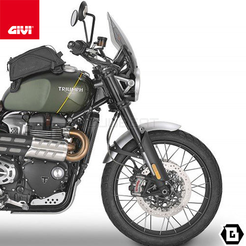 GIVI 140S スクリーン 汎用 スモーク／BENELLI レオンチーノ 800 / BENELLI レオンチーノ 500 / BENELLI レオンチーノ 500 トレール / BRIXTON クロムウェル 250他専用