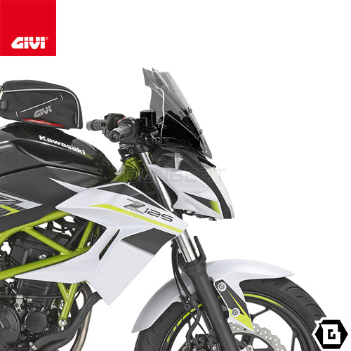 GIVI 4125S スクリーン スモーク／KAWASAKI Z 125 EUモデル専用