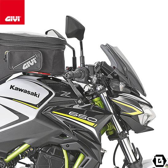 GIVI 4128S スクリーン スモーク／YAMAHA MT-03 321cc / KAWASAKI Z 650専用