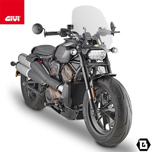 GIVI 8401A スクリーン クリア／HARLEY DAVIDSON スポーツスター S 1250専用