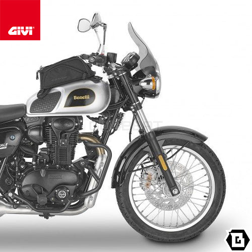 GIVI A201 ユニバーサルスクリーン スモーク／BENELLI インペリアーレ 400 / KAWASAKI Z 900 RS / ROYAL ENFIELD ハンター 350 / TRIUMPH スピードツイン 1200 / TRIUMPH スピード 400専用