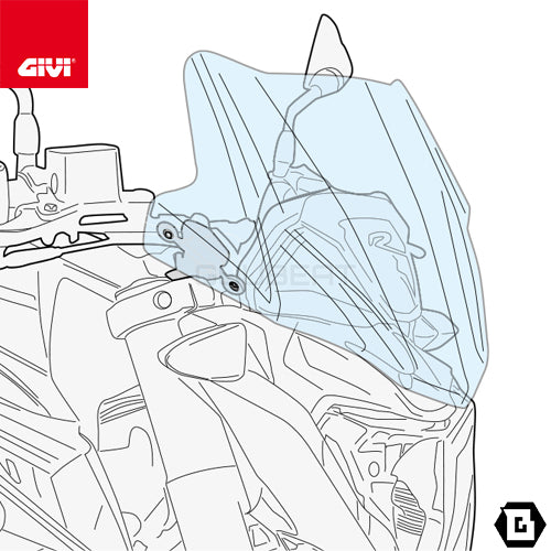 GIVI A5125 スクリーン スモーク／BMW G 310 R専用