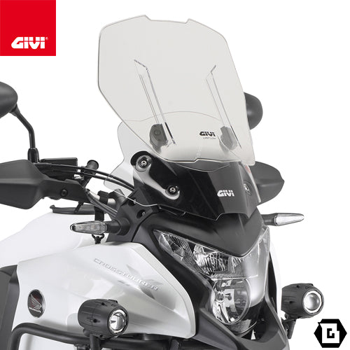 GIVI AF1110B クリアスクリーン Airflow（エアフロー）スライド可変式ウインドシールド｜HONDA VFR1200X クロスツアラー / VFR1200X クロスツアラーDCT 対応